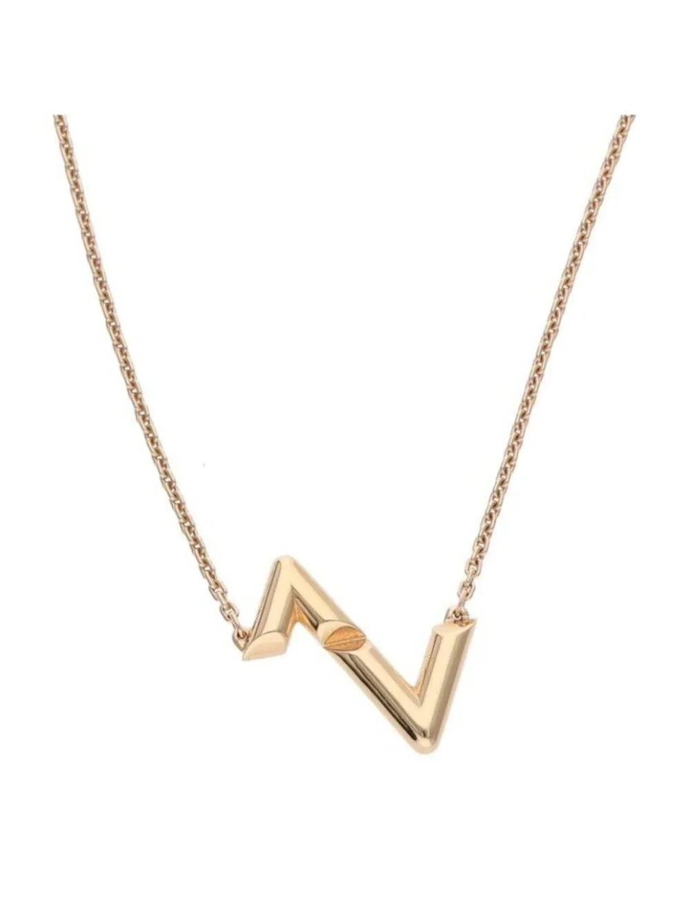 Louis Vuitton LV Volt Upside Down 18k Rose Gold Necklace